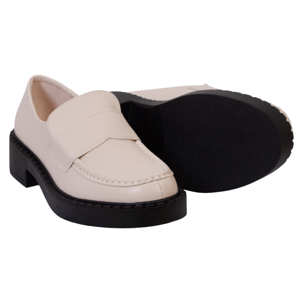 Køb Ideal Shoes Dame Loafers - Beige - 37 online billigt tilbud rabat tøj