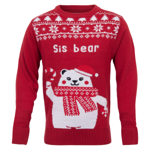 Køb Jule Børne Striktrøje - Rød - 9/10 online billigt tilbud rabat tøj