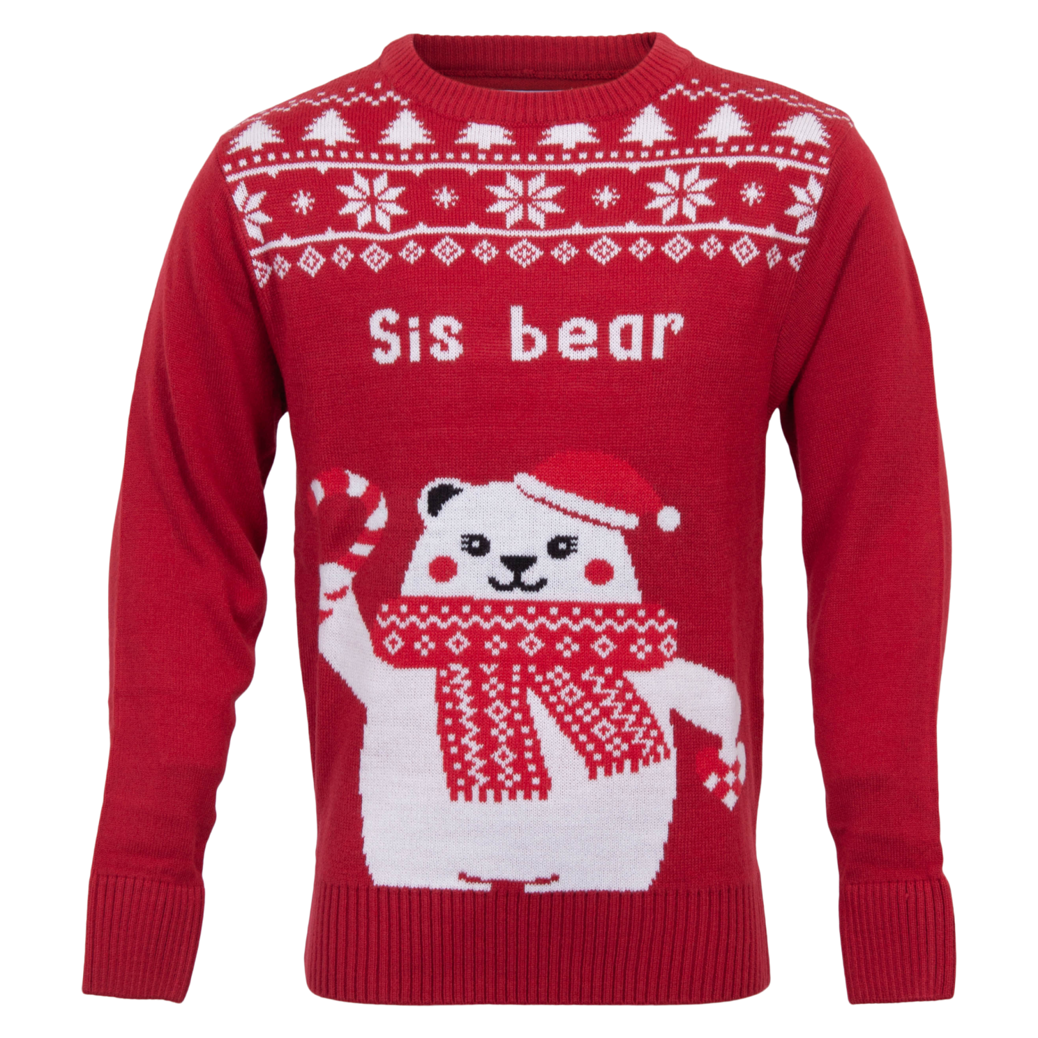 Køb Jule Børne Striktrøje - Rød - 9/10 online billigt tilbud rabat tøj