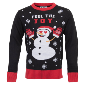 Køb Jule Børne Striktrøje - Sort - 1/2 online billigt tilbud rabat tøj