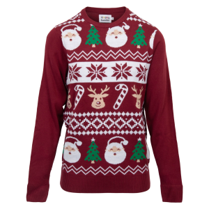 Køb Jule Dame Striktrøje - Rød - 38 online billigt tilbud rabat tøj