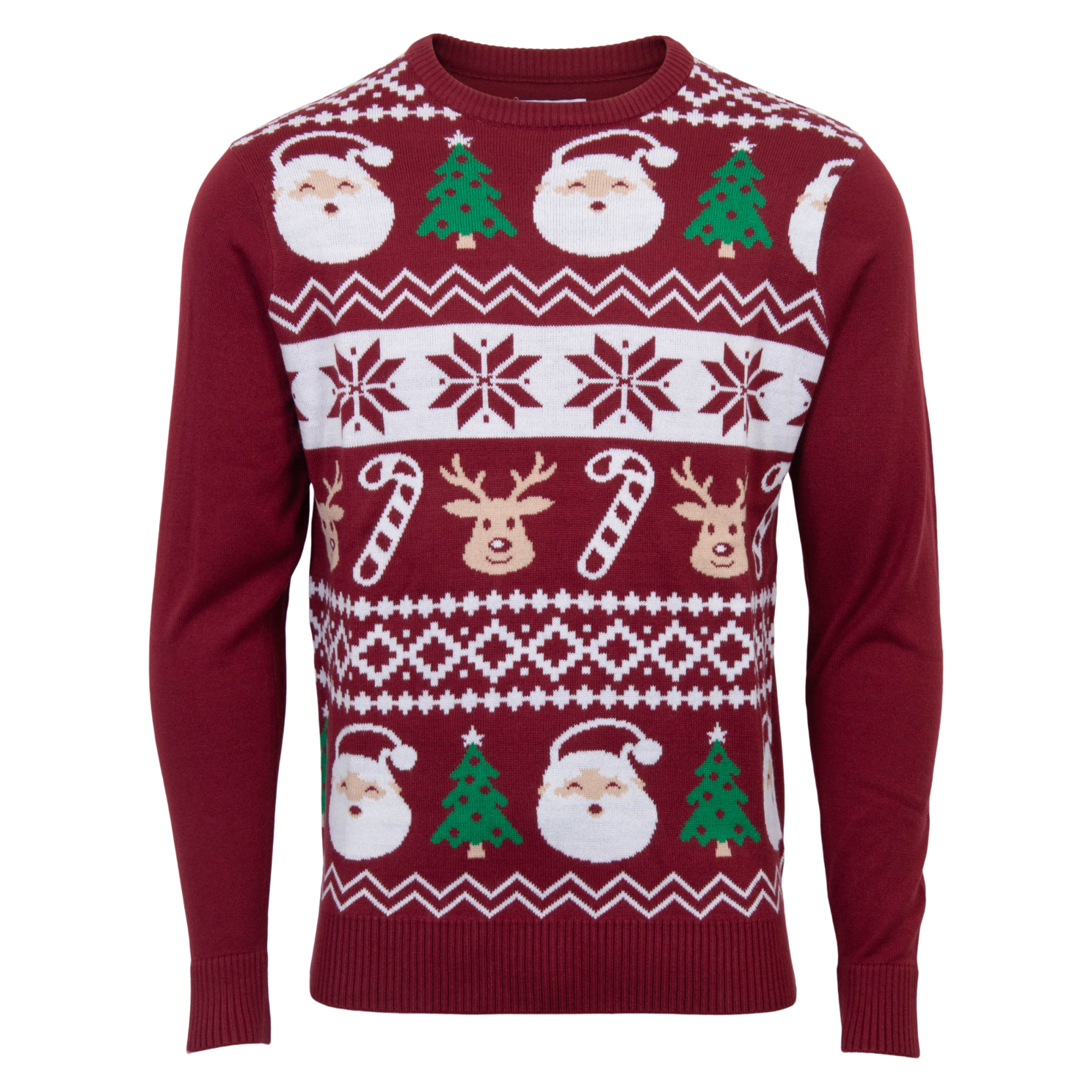 Køb Jule Herre Striktrøje - Rød - S online billigt tilbud rabat tøj