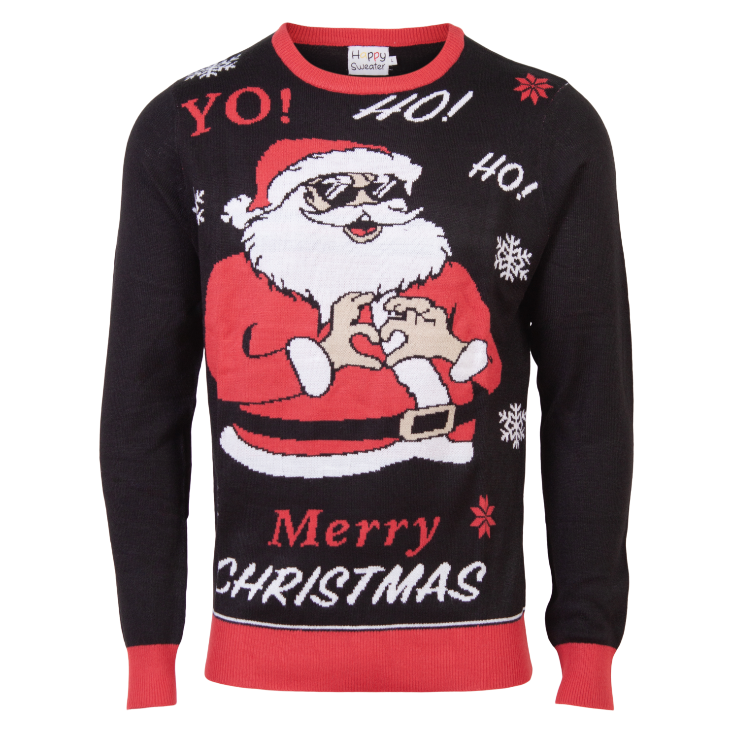 Køb Jule Herre Striktrøje - Sort - S online billigt tilbud rabat tøj