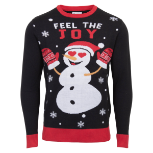 Køb Jule Herre Striktrøje - Sort - S online billigt tilbud rabat tøj