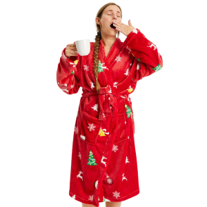 Køb Jule Unisex Morgenkåbe - Red - S/M online billigt tilbud rabat tøj