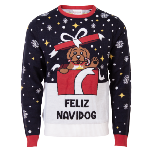 Køb Jule Unisex Striktrøje - Navy - XL online billigt tilbud rabat tøj