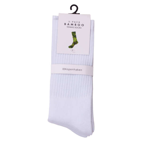 Køb Kopenhaken Bobby Tennis Socks Unisex Strømper i bambus - White - 35/38 online billigt tilbud rabat tøj