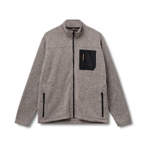 Køb Kopenhaken Edinburgh Fleece Herre Fleecejakke - Khaki Melange - S online billigt tilbud rabat tøj