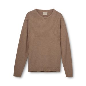Køb Kopenhaken John O-neck Sweater Herre Striktrøje - Light Brown - M online billigt tilbud rabat tøj