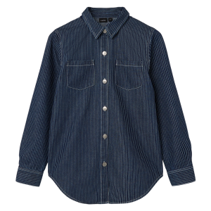 Køb LMTD Børne Skjorte - Dark Blue Denim - 146/152 online billigt tilbud rabat tøj