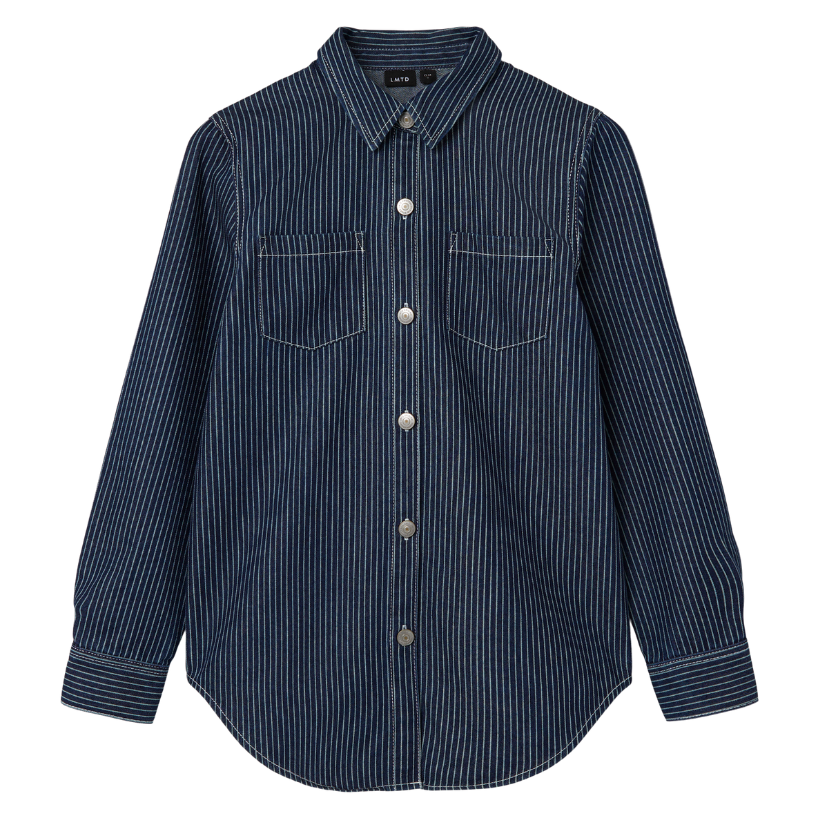 Køb LMTD Børne Skjorte - Dark Blue Denim - 146/152 online billigt tilbud rabat tøj