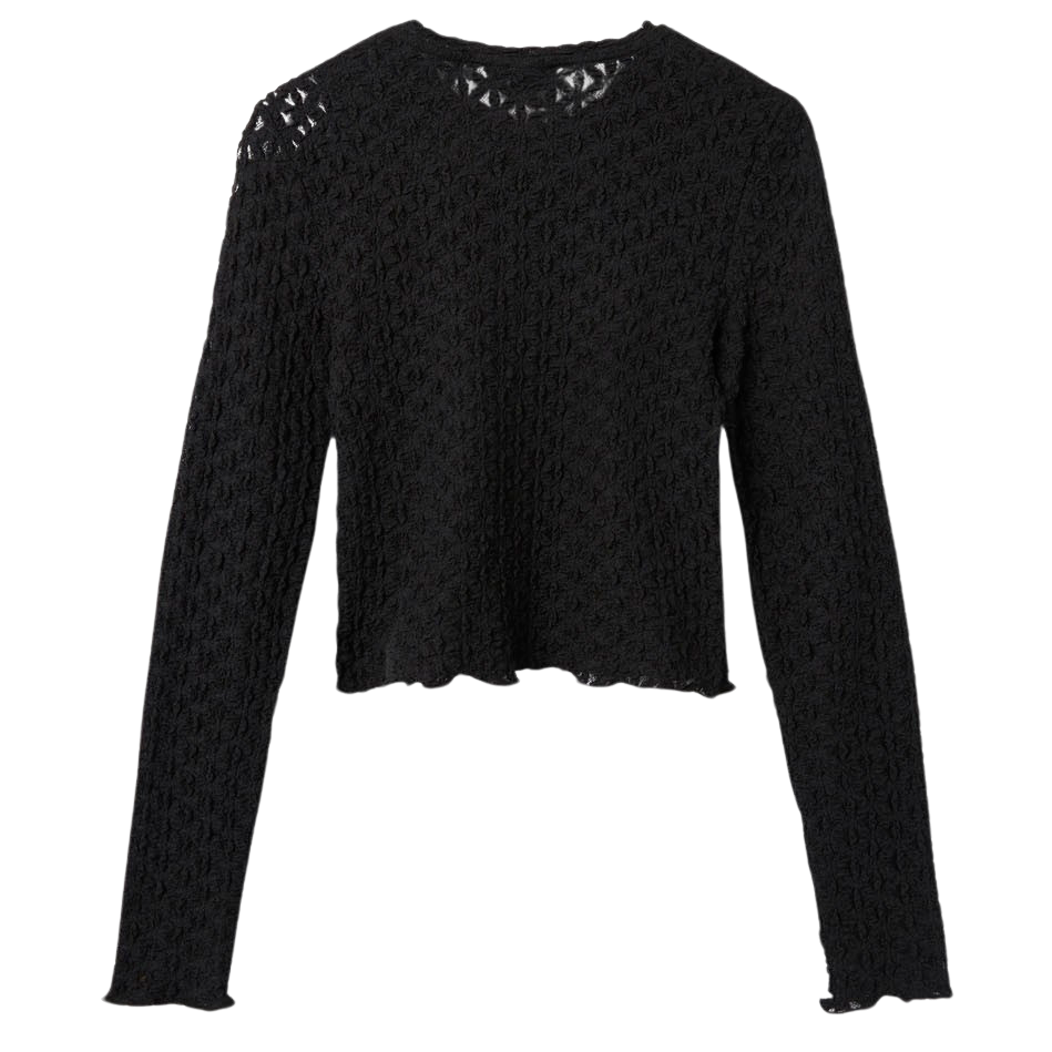 Køb LMTD NLFRALMA Pige Bluse - Black - 146/152 online billigt tilbud rabat tøj