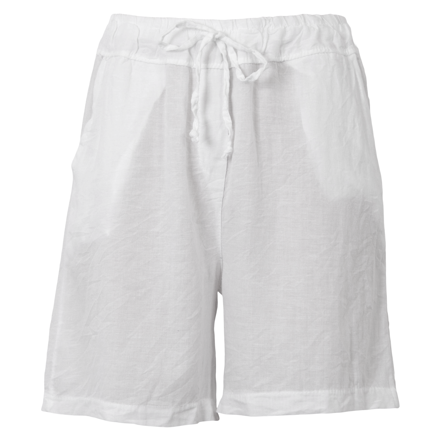 Køb Leonora Dame Shorts i hørmix - Bright White - XS online billigt tilbud rabat tøj