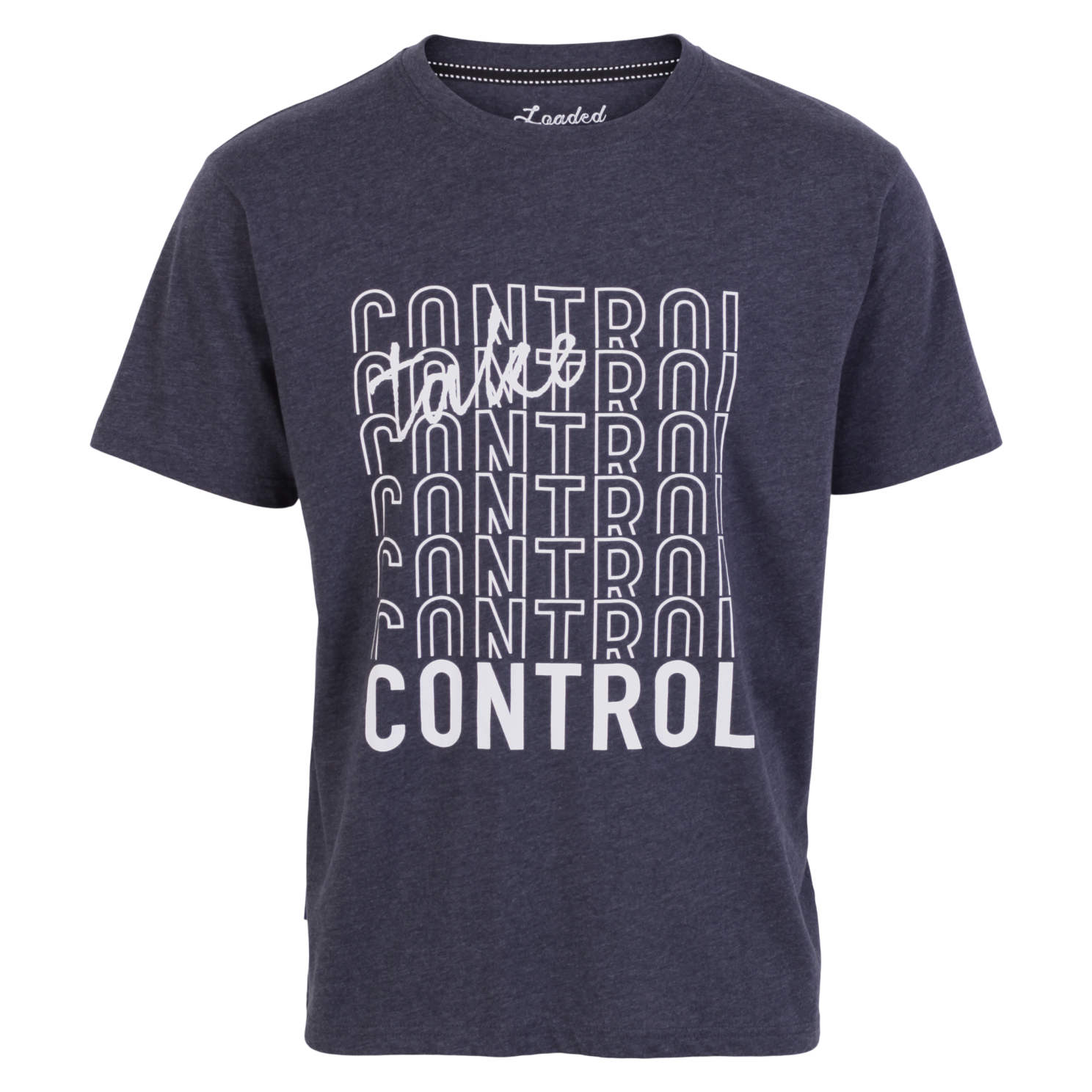 Køb Loaded Herre T-shirt - Denim Melange - 3XL online billigt tilbud rabat tøj