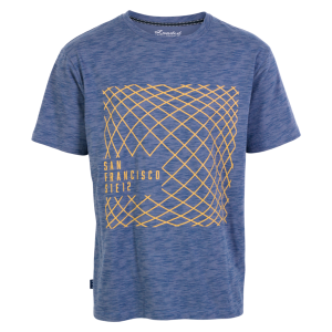 Køb Loaded Herre T-shirt - Steelblue AOP Stripes - S online billigt tilbud rabat tøj