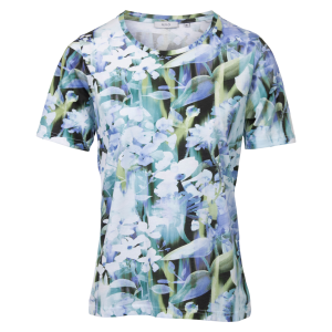 Køb M.X.O Dame T-shirt - Blue/green - M online billigt tilbud rabat tøj