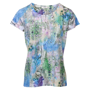 Køb M.X.O Dame T-shirt - Green Comb - M online billigt tilbud rabat tøj