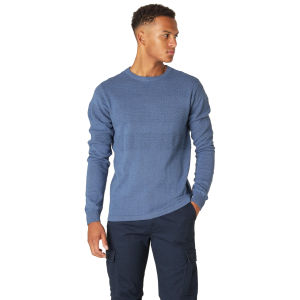 Køb Marcus Affleck Herre Striktrøje - Blue Mix - M online billigt tilbud rabat tøj