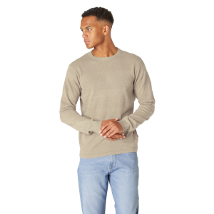 Køb Marcus Affleck Herre Striktrøje - Humus Sand Mix - M online billigt tilbud rabat tøj