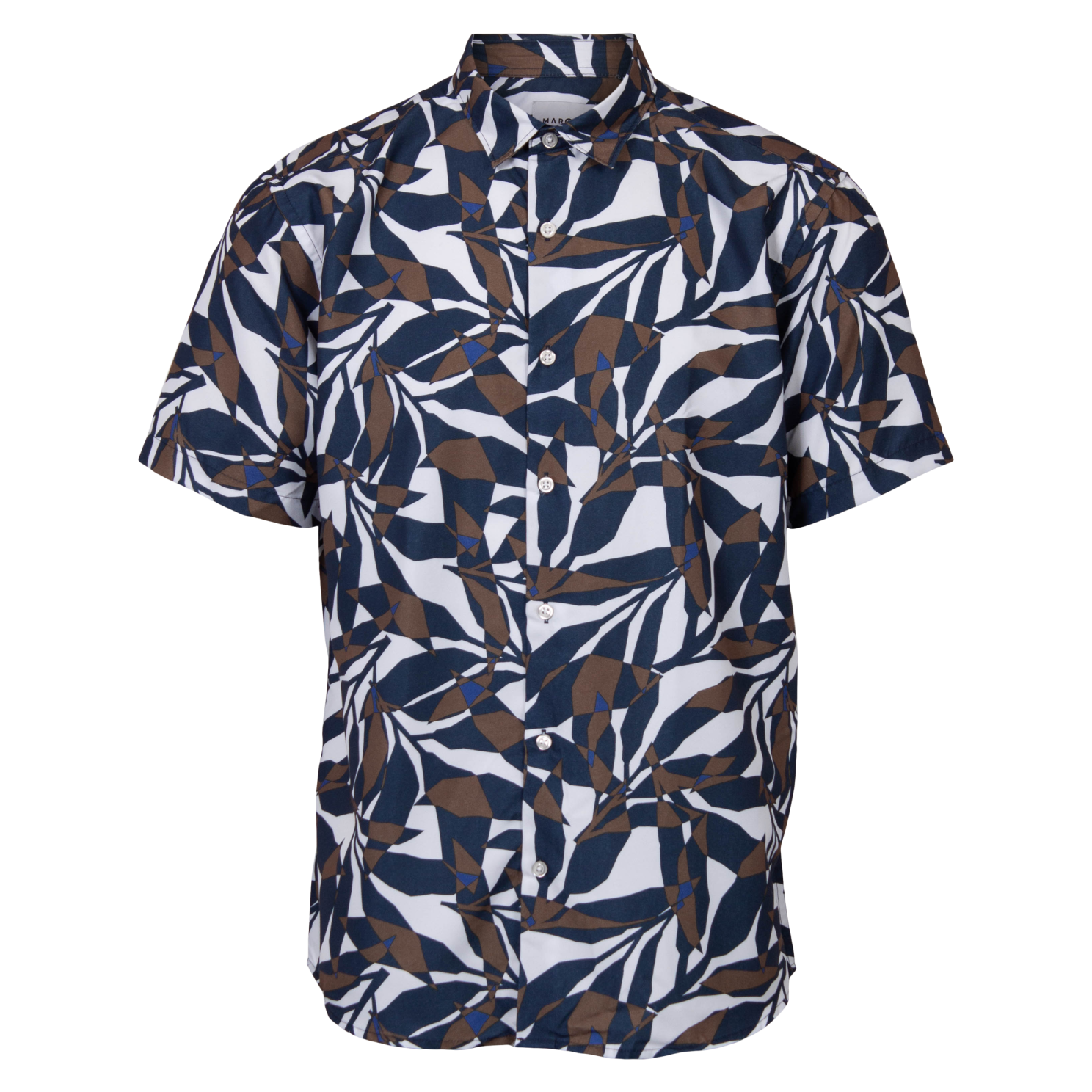 Køb Marcus Bora Herre Kortærmet skjorte - Naval Blue - M online billigt tilbud rabat tøj