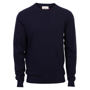 Køb Marcus Dustin Herre Striktrøje - Dark Navy - M online billigt tilbud rabat tøj