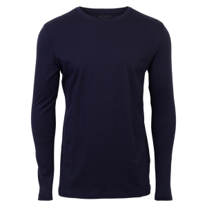 Køb Marcus Herre Langærmet t-shirt - Night Navy - M online billigt tilbud rabat tøj