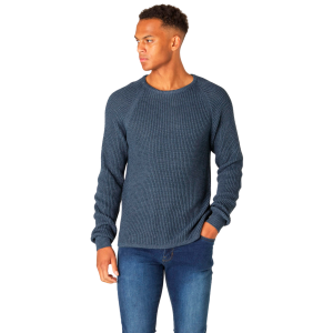 Køb Marcus Kyle Herre Striktrøje - Petrol navy mix - L online billigt tilbud rabat tøj