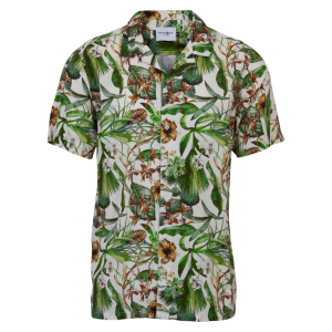 Køb Marcus Lineker Herre Kortærmet skjorte - Light Army - L online billigt tilbud rabat tøj