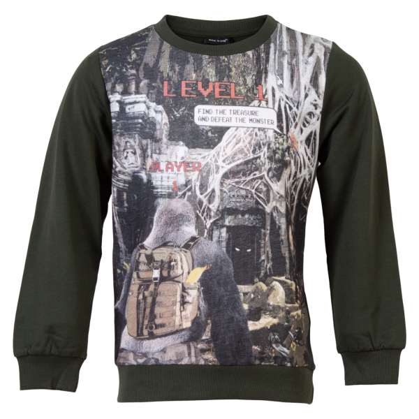 Køb Me Too Drenge Sweatshirt - Kombu Green - 92 online billigt tilbud rabat tøj