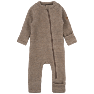 Køb Mikk-line Baby Heldragt i merinould - Melange Denver - 74 online billigt tilbud rabat tøj