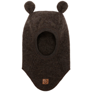 Køb Mikk-line Børne Elefanthue i merinould - Dark Brown Melange - 50/56 online billigt tilbud rabat tøj