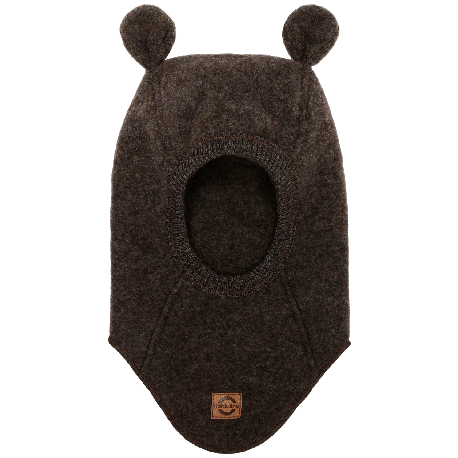 Køb Mikk-line Børne Elefanthue i merinould - Dark Brown Melange - 50/56 online billigt tilbud rabat tøj