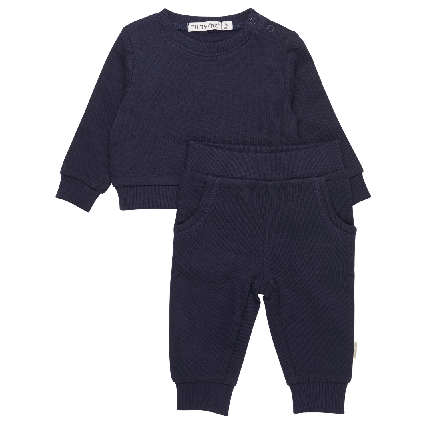 Køb Minymo Baby Sweatsæt - Dark Navy - 56 online billigt tilbud rabat tøj