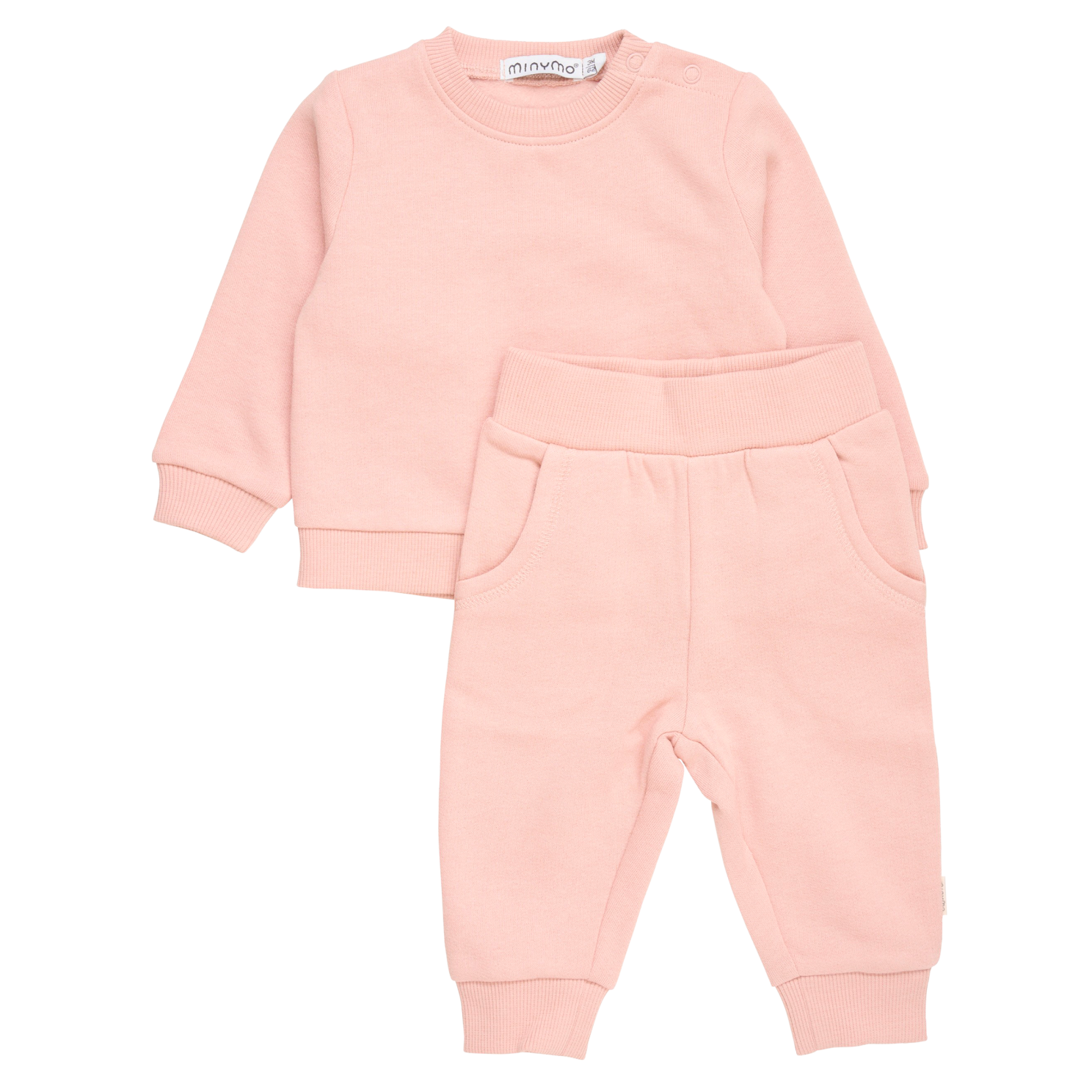 Køb Minymo Baby Sweatsæt - Misty Rose - 56 online billigt tilbud rabat tøj