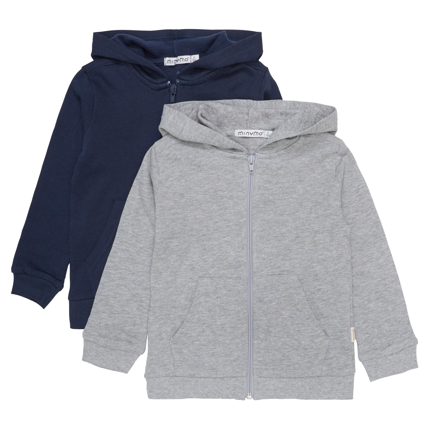 Køb Minymo Børne Hættetrøje - Grey Melange - 80 online billigt tilbud rabat tøj
