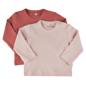 Køb Minymo Børne Langærmet t-shirt i økologisk bomuld - Canyon Rose - 56 online billigt tilbud rabat tøj