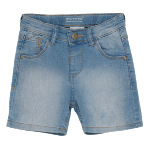 Køb Minymo Børne Shorts i økologisk bomuld - Light Dusty Blue - 104 online billigt tilbud rabat tøj