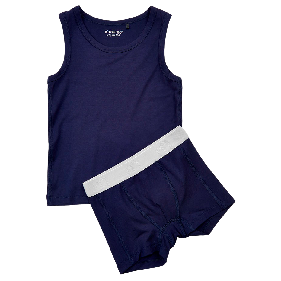 Køb Minymo Drenge Undertøjssæt - Dark Navy - 86 online billigt tilbud rabat tøj