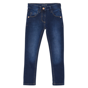 Køb Minymo Pige Jeans i økologisk bomuld - Dark Blue Denim - 80 online billigt tilbud rabat tøj