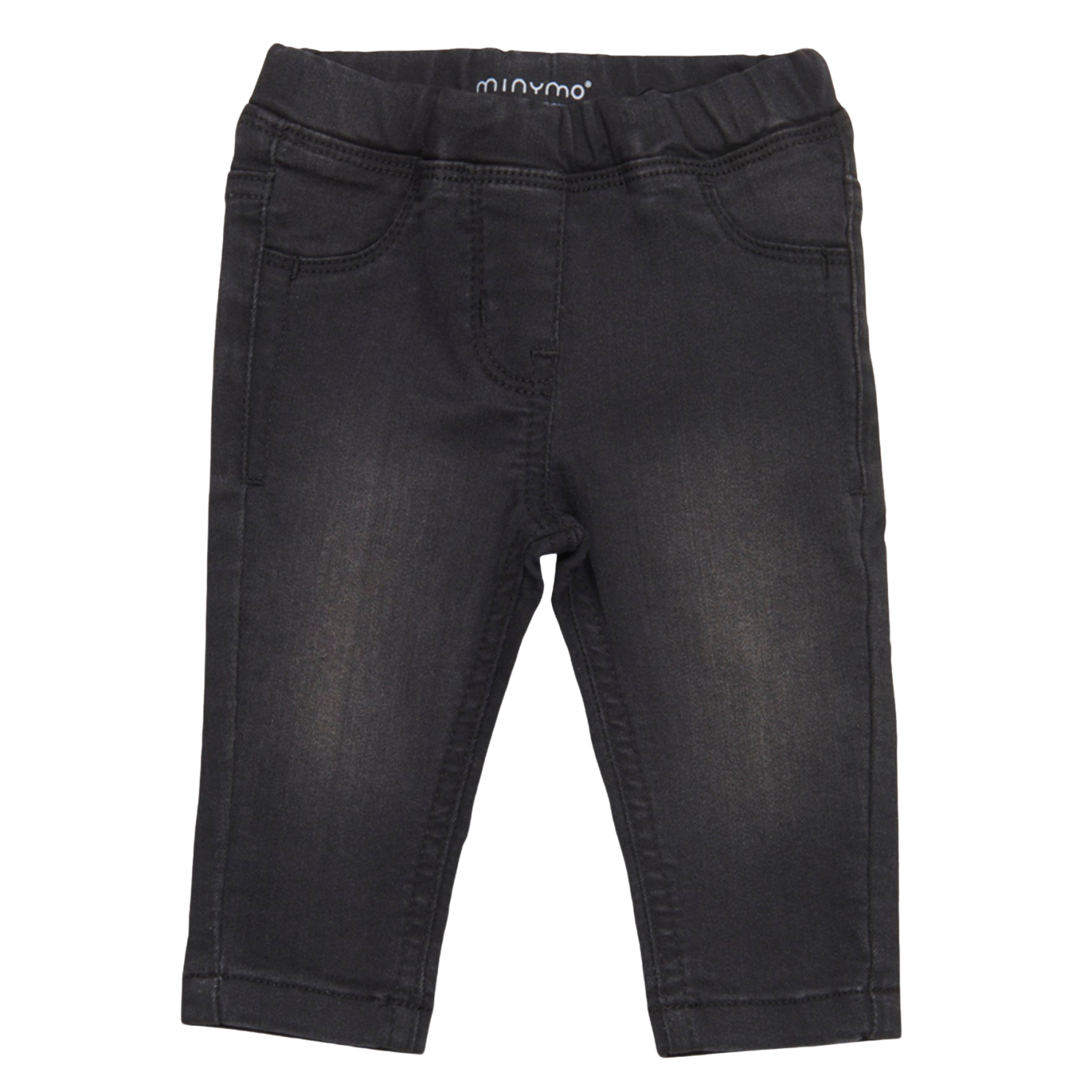 Køb Minymo Pige Jeans i økologisk bomuld - Grey Black - 62 online billigt tilbud rabat tøj