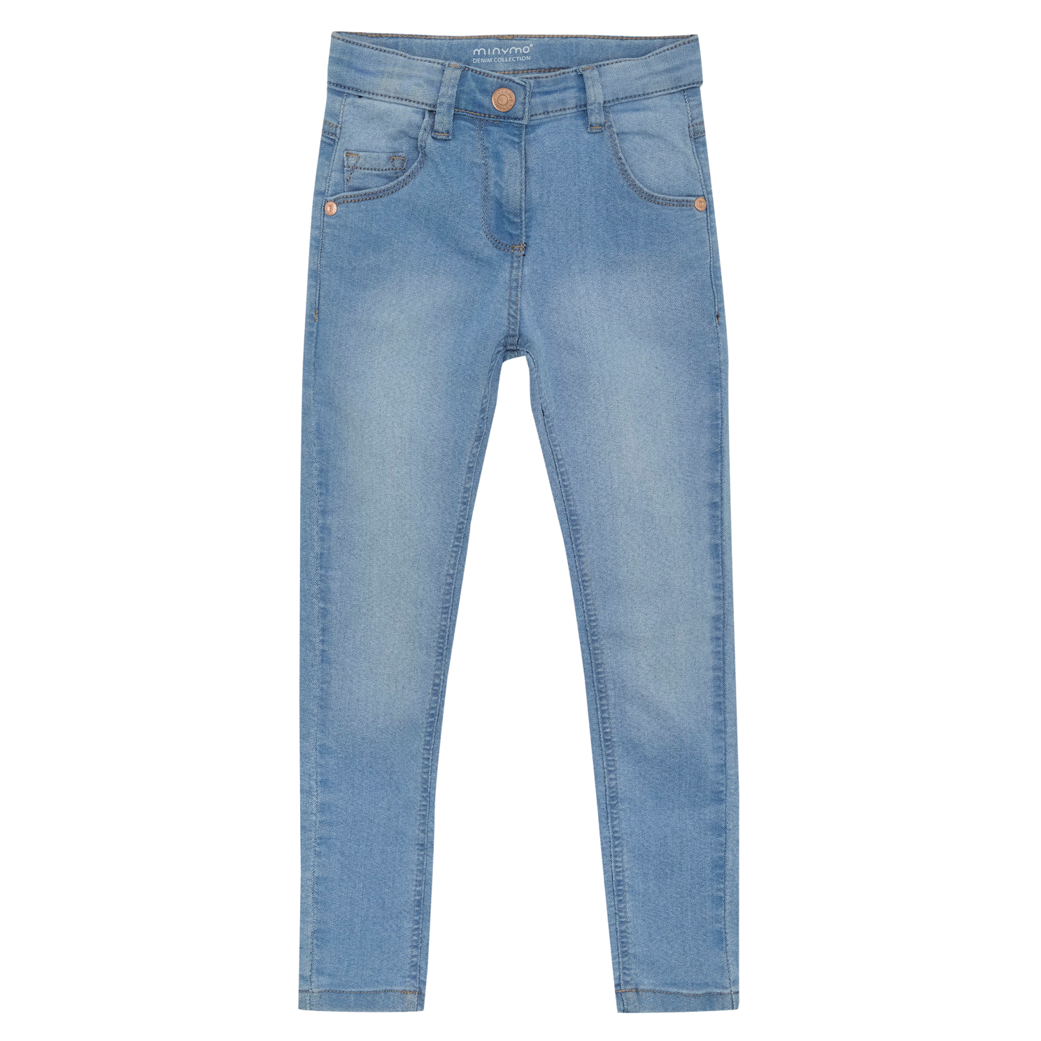 Køb Minymo Pige Jeans i økologisk bomuld - Light Dusty Blue - 86 online billigt tilbud rabat tøj