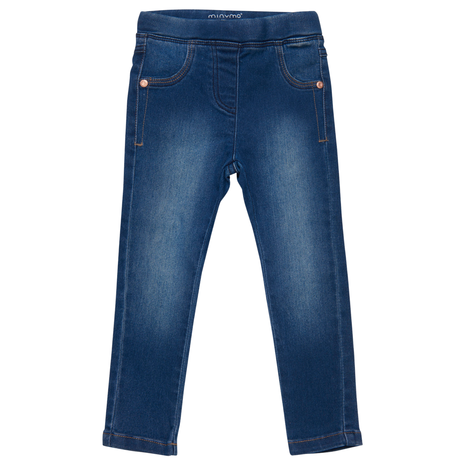 Køb Minymo Pige Jeggings i økologisk bomuld - Denim - 80 online billigt tilbud rabat tøj