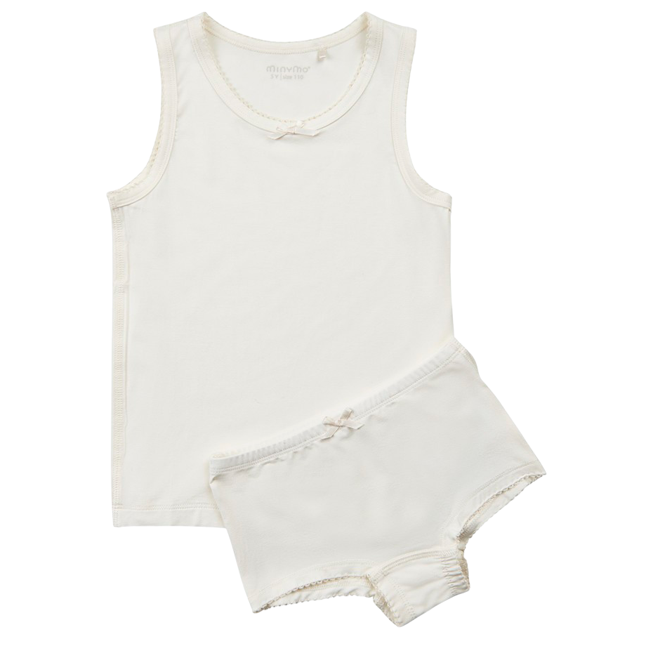 Køb Minymo Pige Undertøjssæt - White - 92 online billigt tilbud rabat tøj