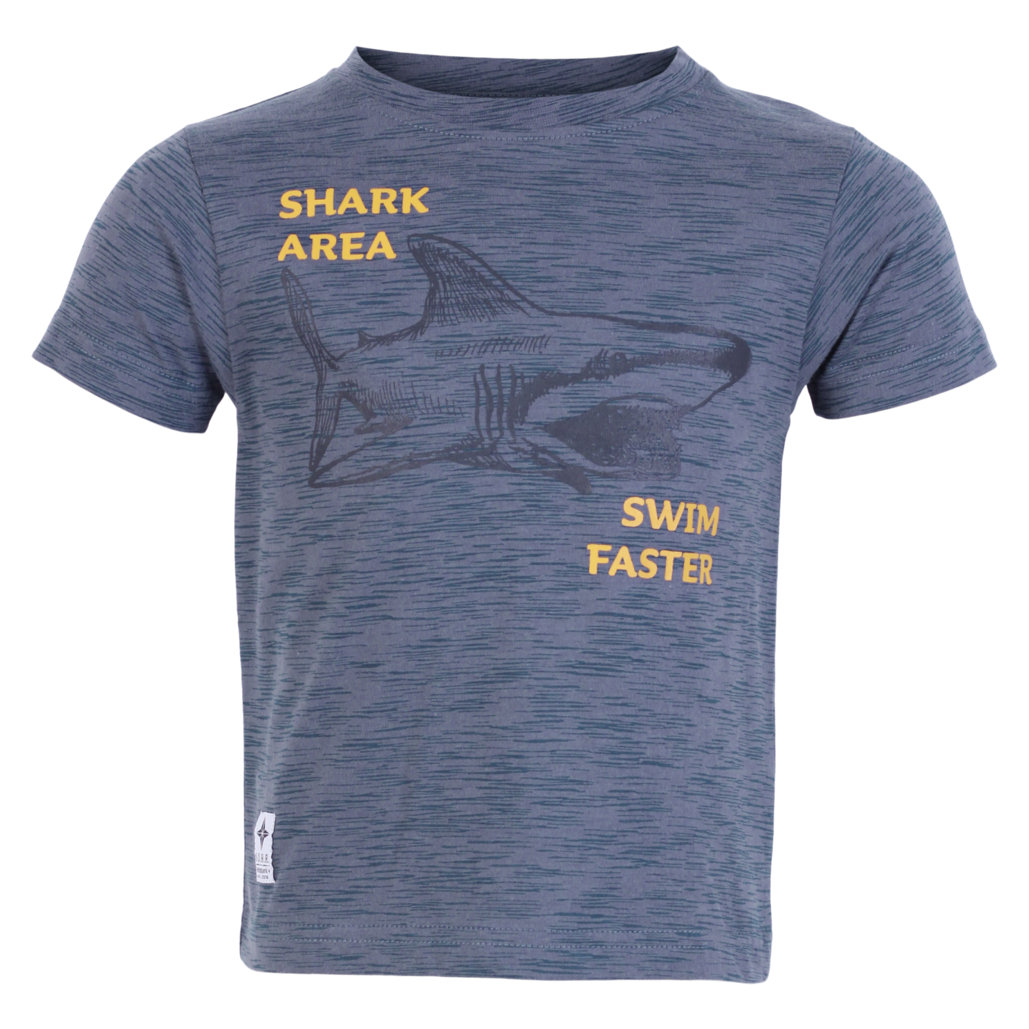 Køb N.O.H.R. Drenge T-shirt - Steelblue AOP Stripes - 92 online billigt tilbud rabat tøj