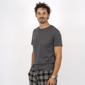 Køb Nero Kiko Herre T-shirt - Asphalt - S online billigt tilbud rabat tøj