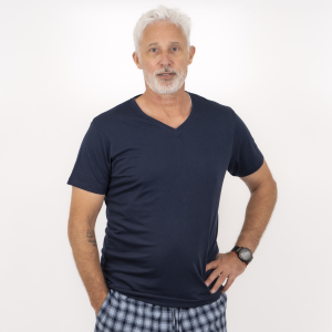 Køb Nero Kiko Herre T-shirt - Navy - S online billigt tilbud rabat tøj