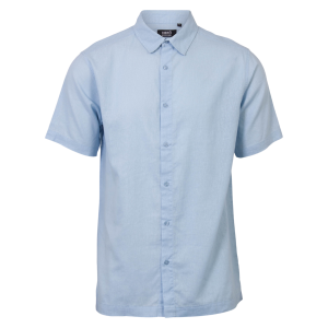 Køb Nero Marco Herre Kortærmet skjorte i hørmix - Skywriting - S online billigt tilbud rabat tøj