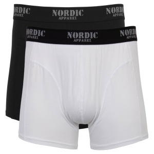 Køb Nordic Apparel Balder Herre Tights i bambus - Black/White - S online billigt tilbud rabat tøj