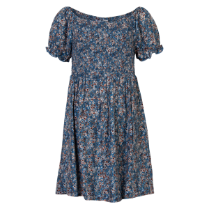 Køb Pige Kjole - Blue Flower - 98/104 online billigt tilbud rabat tøj