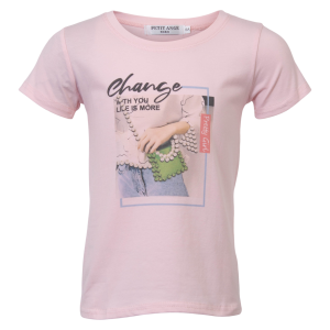 Køb Pige T-shirt - Rosa - 104 online billigt tilbud rabat tøj